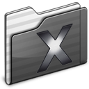 System Folder black icon